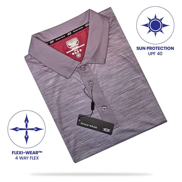 Patriotic flag polo shirt - gray - image 5
