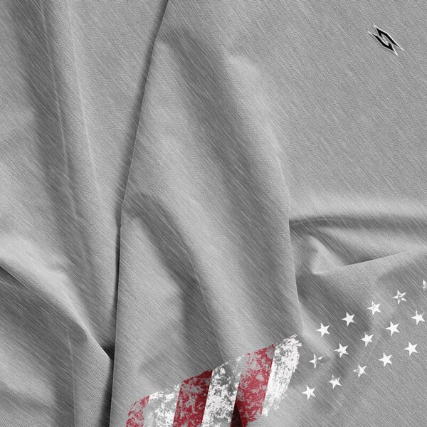 Golf polo shirt - patriotic flag gray - pattern