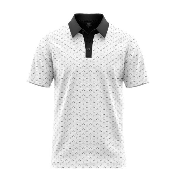 Black Clubs Polo Shirt - Golf Polo Shirt - Main - M015