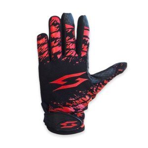 Frisbee Golf Gloves - Ultimate Disc Golf - Red on Black