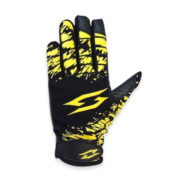 Frisbee golf gloves - ultimate disc golf - yellow on black