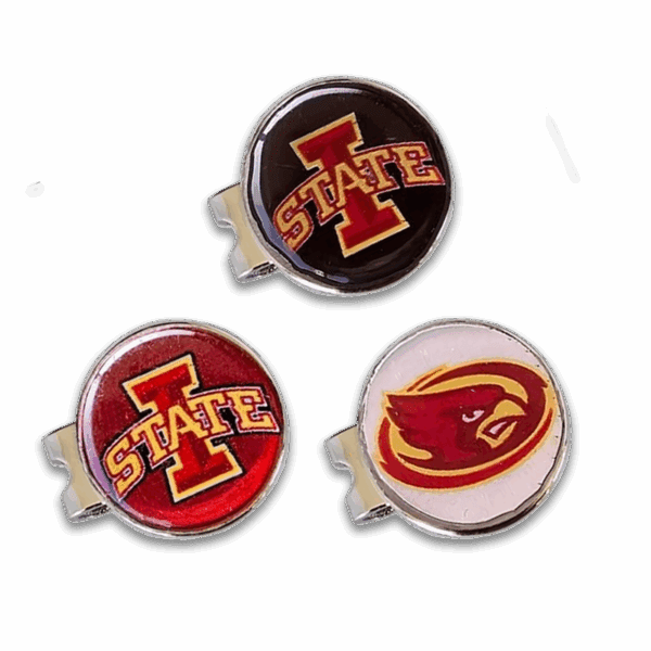 Iowa State University Cyclone Hat Clip with Magnetic Ball Markers