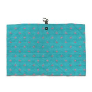 Little Flamingo Golf Towel - Microfiber Magnetic Towel