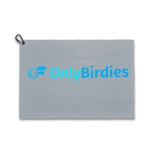 Only Birdies Gray Microfiber Golf Towel