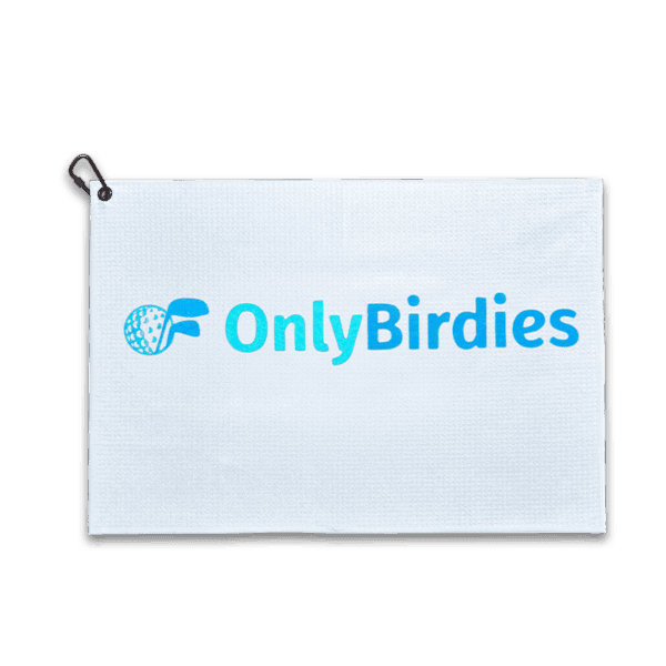 Only Birdies White Microfiber Golf Towel - Golf Towels - Main