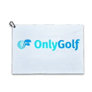 Only Golf White Microfiber Golf Towel