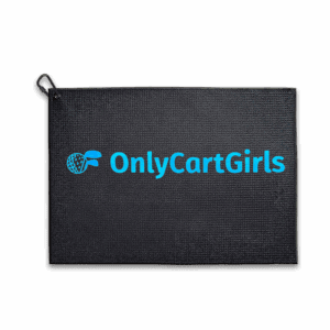 Only Cart Girls Black Microfiber Golf Towel