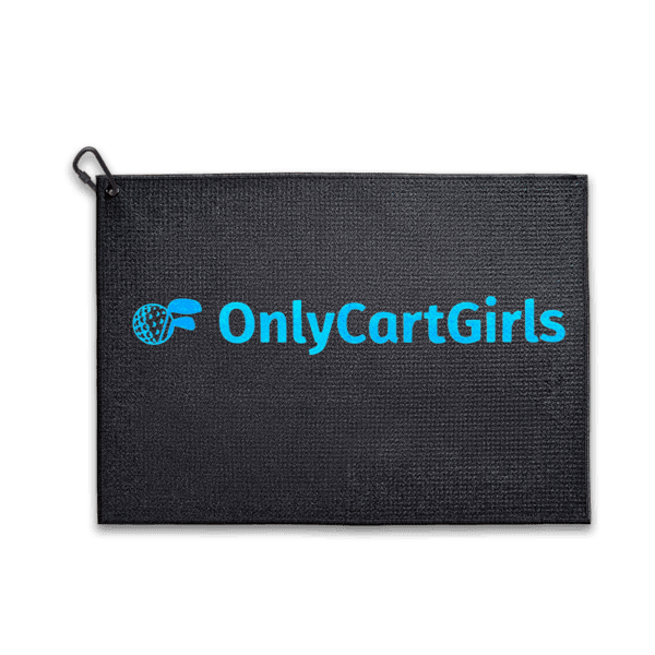 Only Cart Girls Black Microfiber Golf Towel - Golf Towels - Main