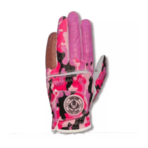 Shocker Camo Funny Golf Glove - Hot Pink