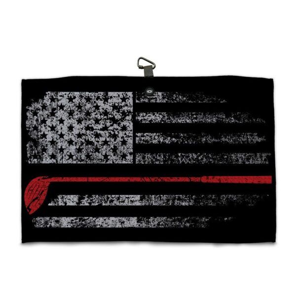 USA Golf Flag Golf Towel - Microfiber Magnetic Towel