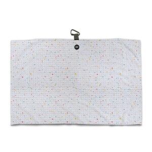 White Drip Golf Towel - Microfiber Magnetic Towel