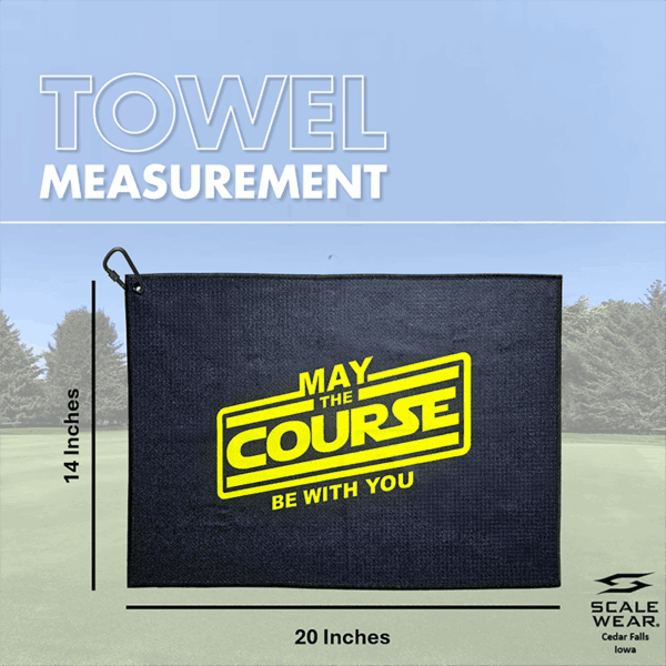 May the 4th Dark Microfiber Golf Towel - Image 5