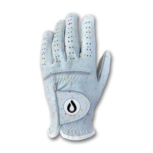 White Drip Golf Glove