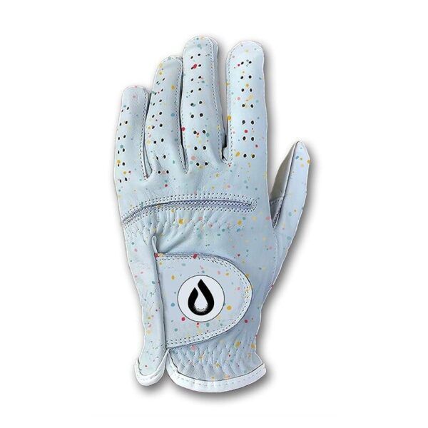 White drip golf glove