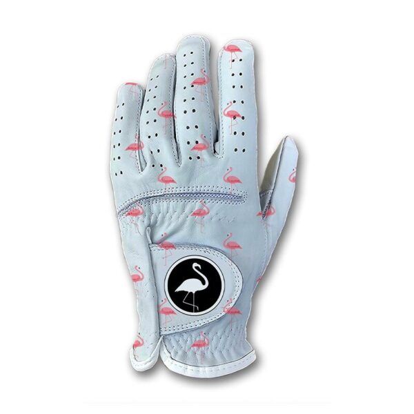 Flamingo Golf Glove - White - Scale Wear Design | Shop Now