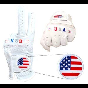 USA Flag Golf Glove - Golf Glove - Main - White