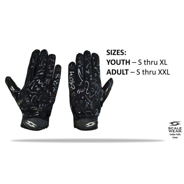 Beast Football Receiver Gloves - Black - Image 4