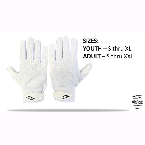 Football Receiver Gloves - Beast - White - 4