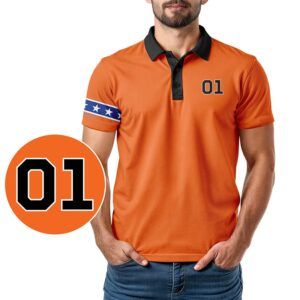 Golf Polo General Lee Hazzard Short Sleeve - In Use
