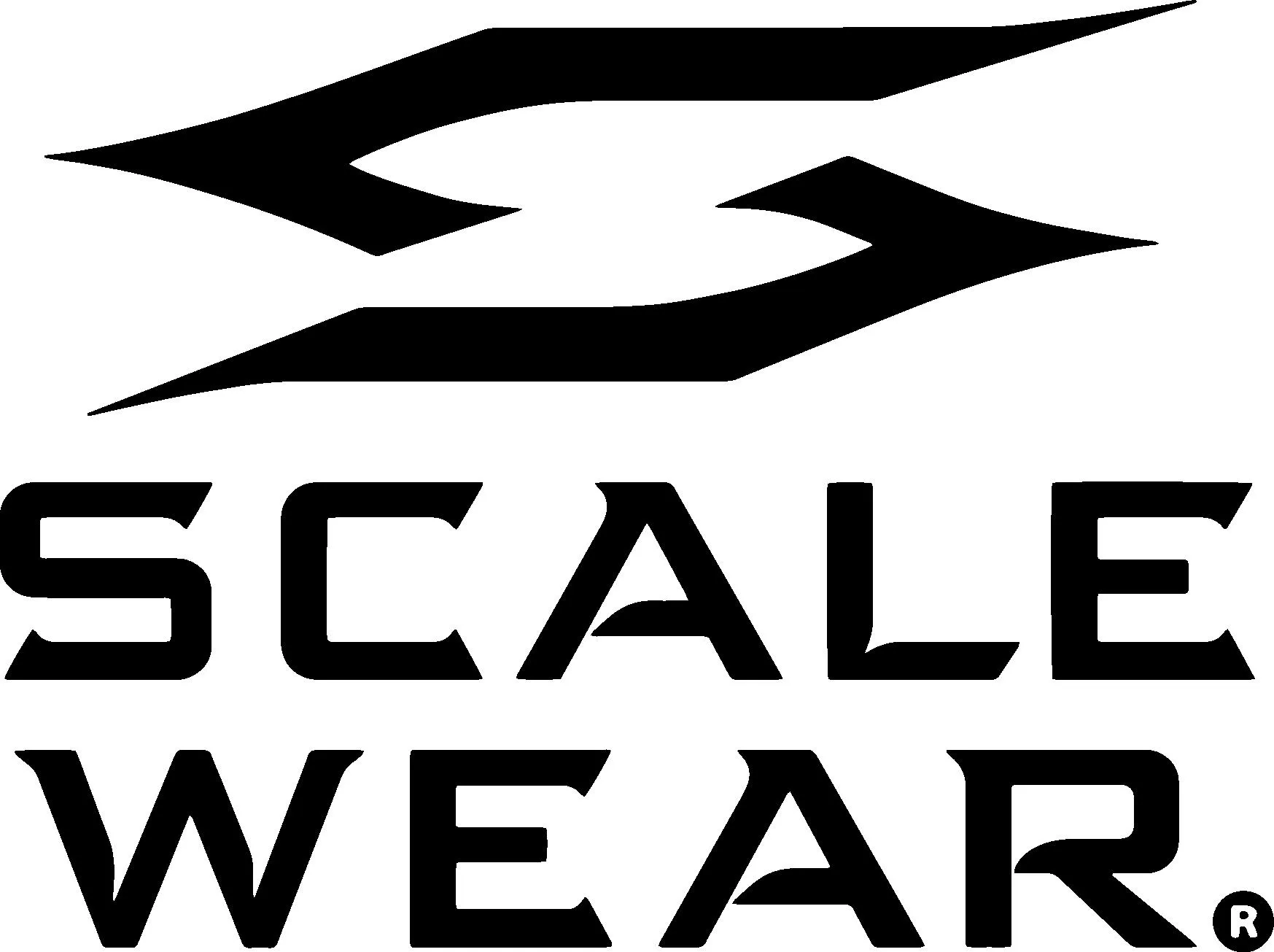 Scale Wears logo featuring a sleek design with a stylized 'S' and bold text, representing custom apparel solutions for fitness enthusiasts and teams.