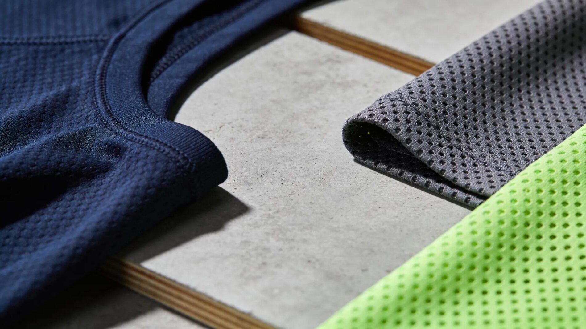 Close-up of high-performance, moisture-wicking fabrics exemplifying Scale Wear Design's commitment to quality materials