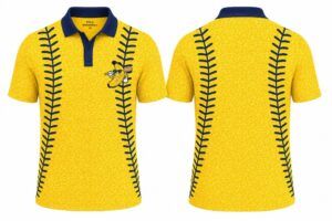 Banana Baseball Polo Shirt - Stitch
